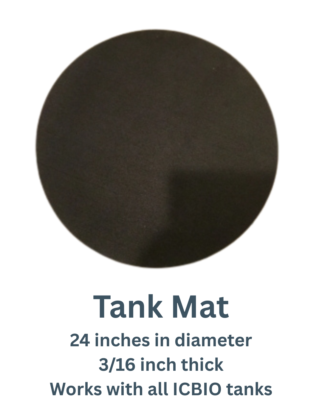 Tank Mat _ Round, Thick Rubber Mat_ One size works with most aluminum ...