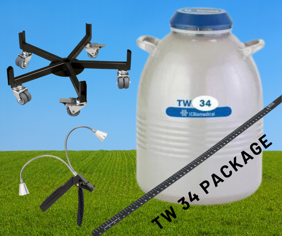 TW 34 Package Deal _ Tank. Light, Stick and Roller Base